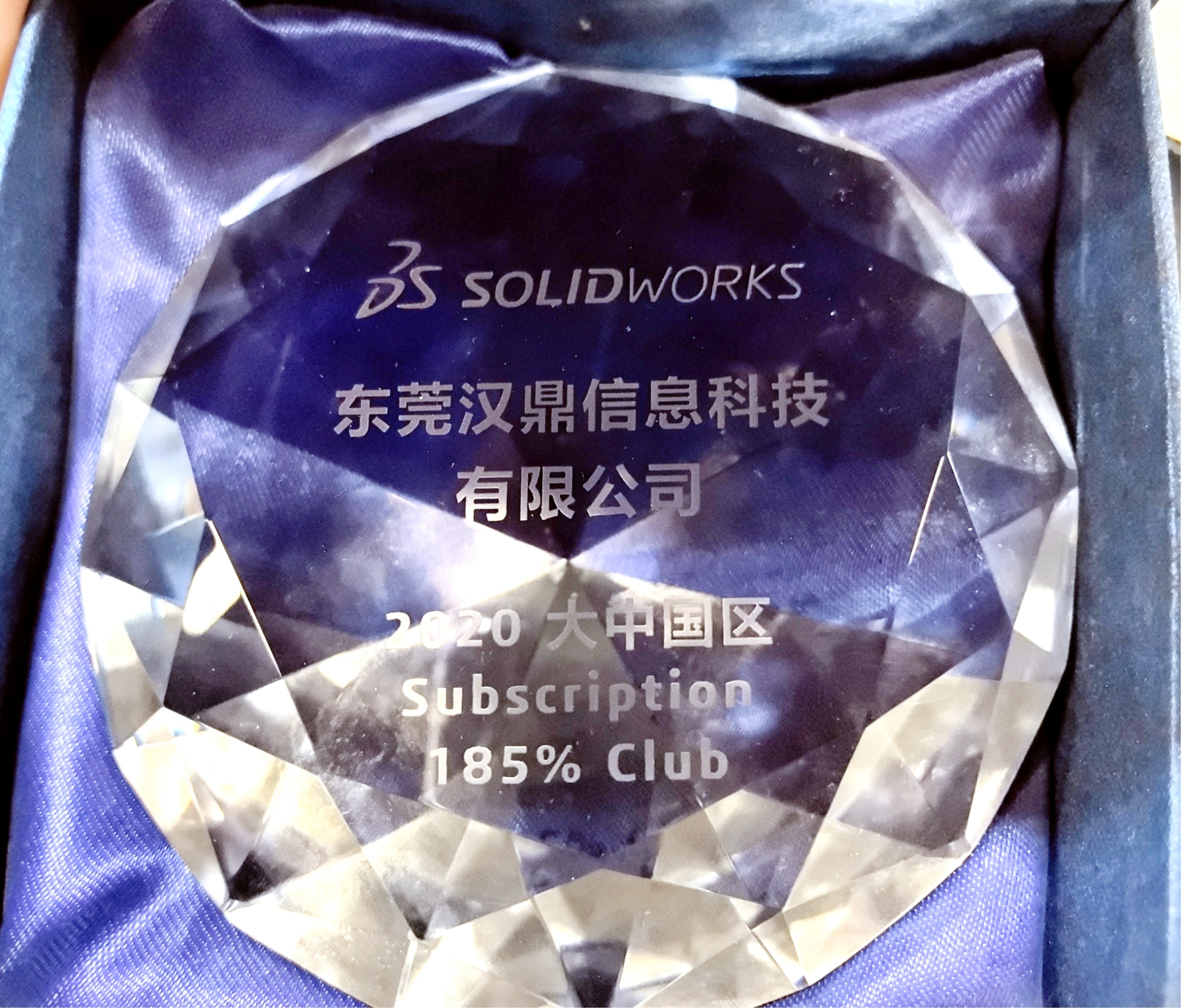 2020 大中国区 Subscription 185% Club