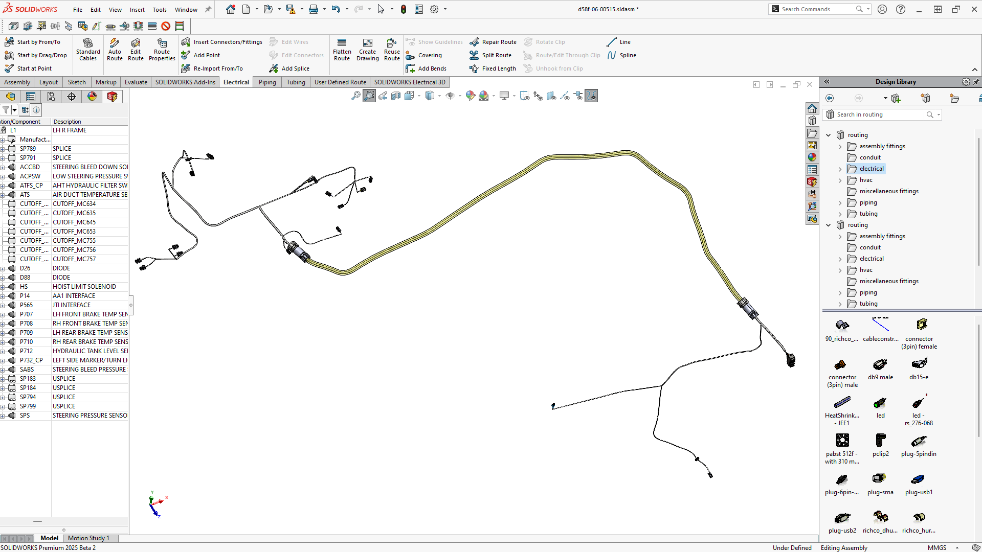 3D CAD中的电气设计