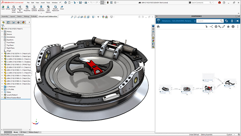 NIMO潜水器零件的3D模型-SOLIDWORKS